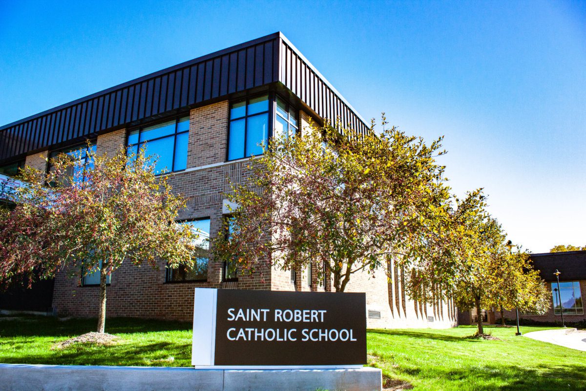 Exterior photo of St. Robert Catholic School